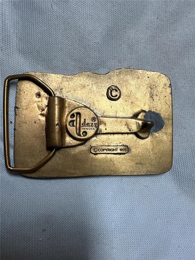 Vintage 1975 Silverton Durango Belt Buckle by Adezy Denver