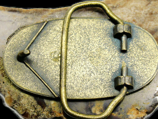 Belt Buckle Large Brown Natural Stone Polished Marble One of a Kind Handmade