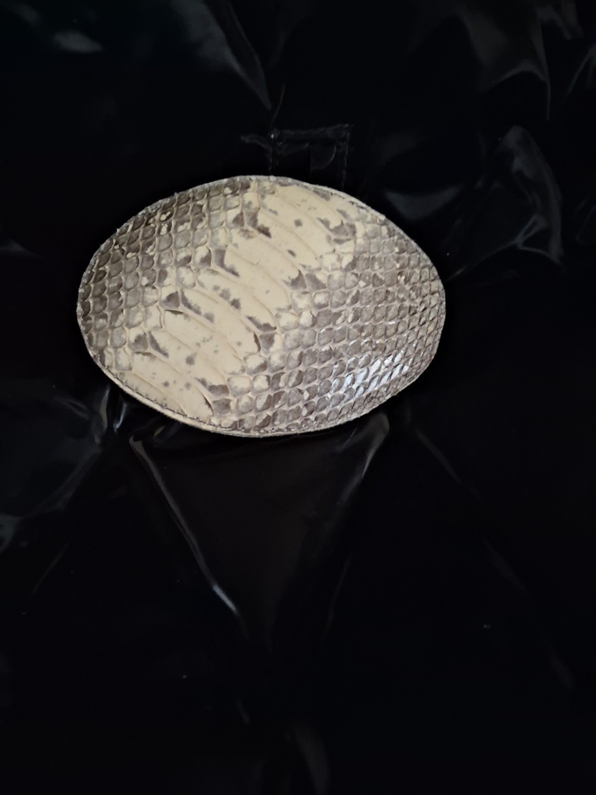 White And Grey Snakeskin Genuine Python Skin,