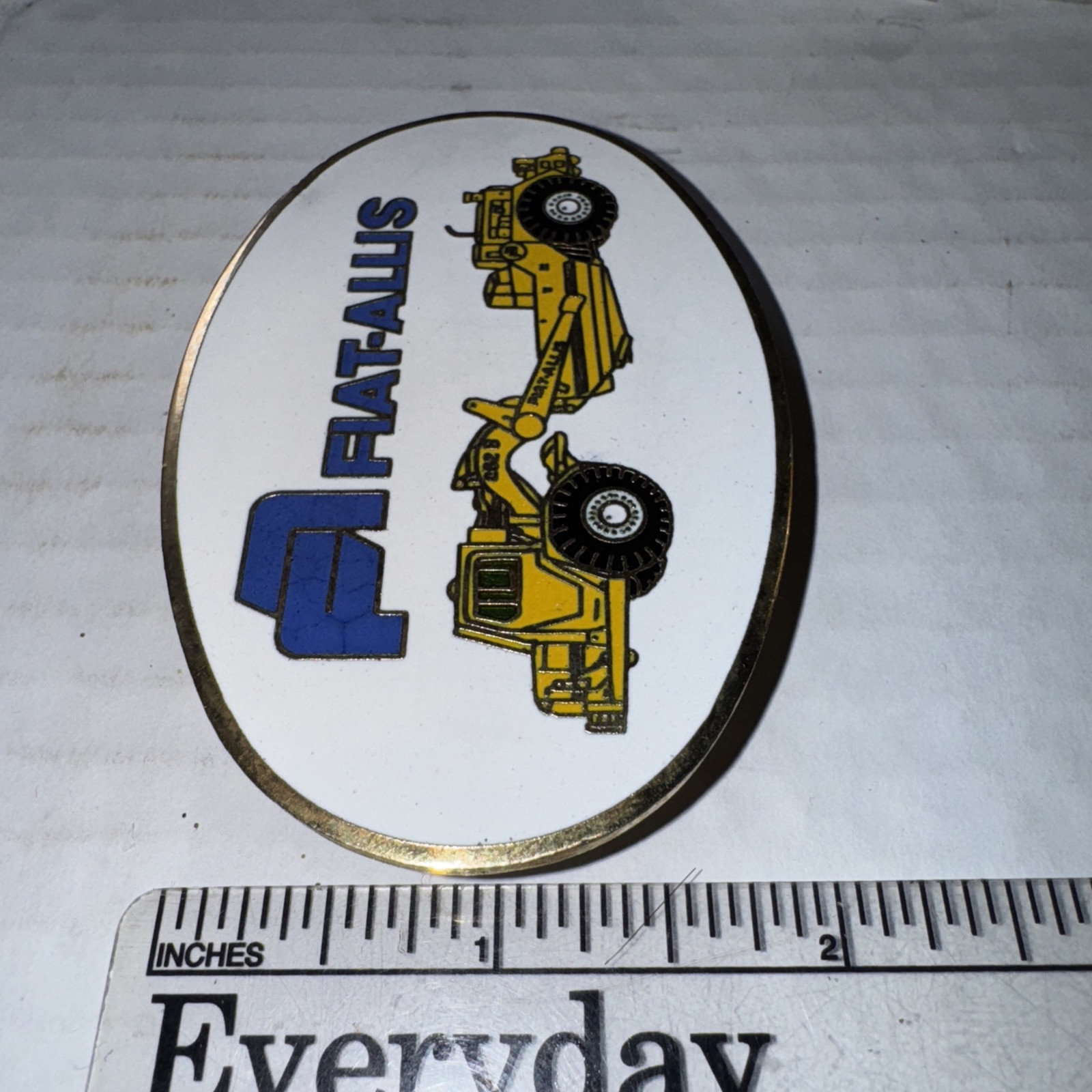Fiat-Allis Construction Scraper Belt Buckle Rare Free Shipping