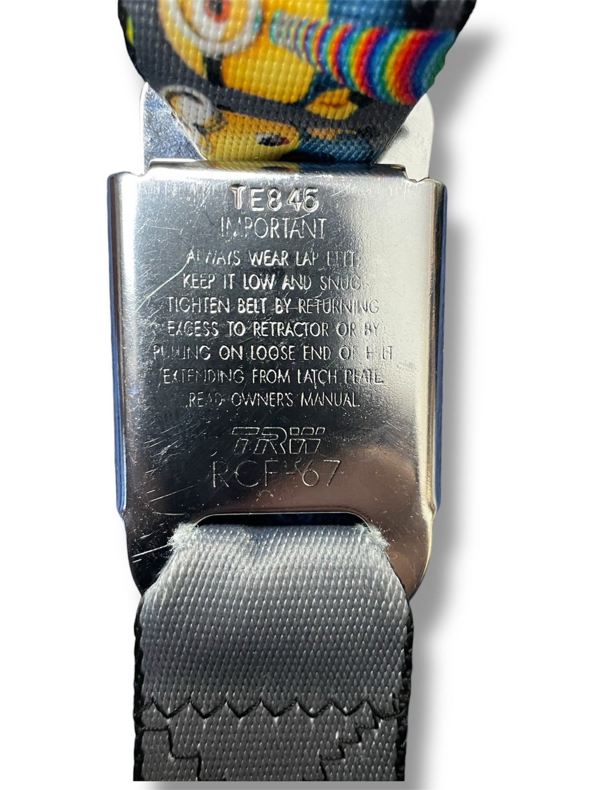 Buckle Down Despicable Me Minion Dave Face Unisex Buckle Belt Graphic Print 45&Prime;