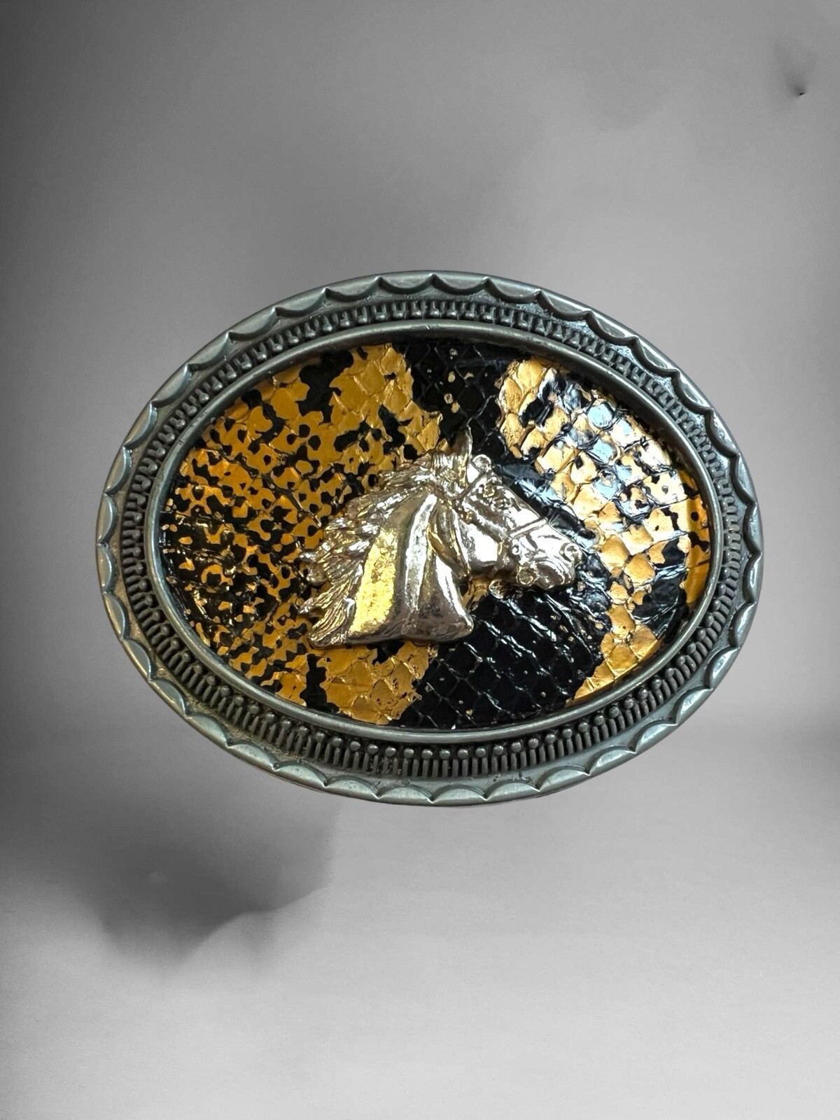 Horse Western Cowboy Belt Buckle Hebilla Vaquera Rodeo Con Caballo