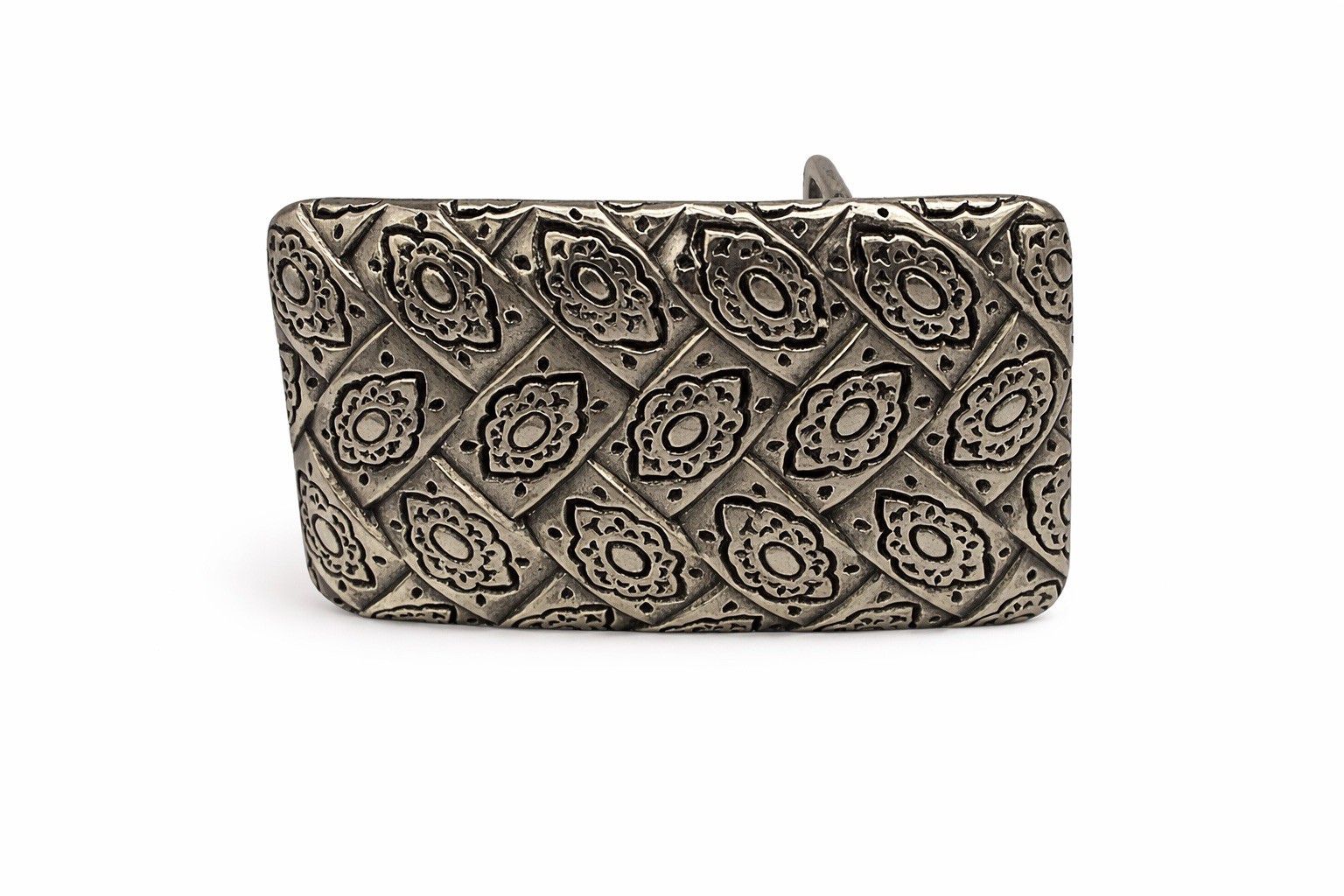 French Zamak Belt Buckle – Antique Silver, Fits 1.5&Prime; Belt