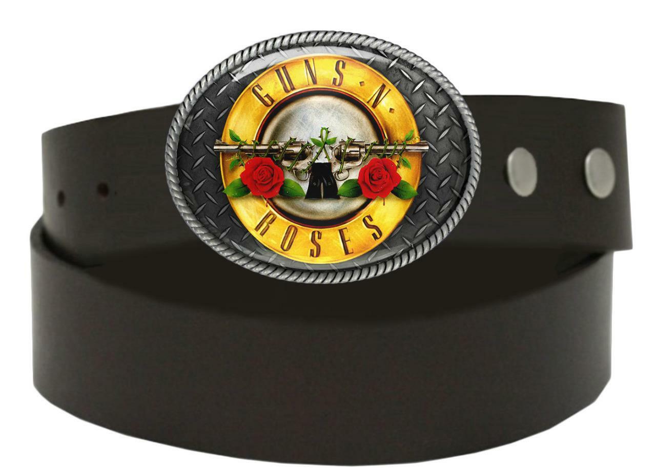 Guns n Roses Belt Buckle – Rock n Roll High Quality Handmade Buckle – 692-2