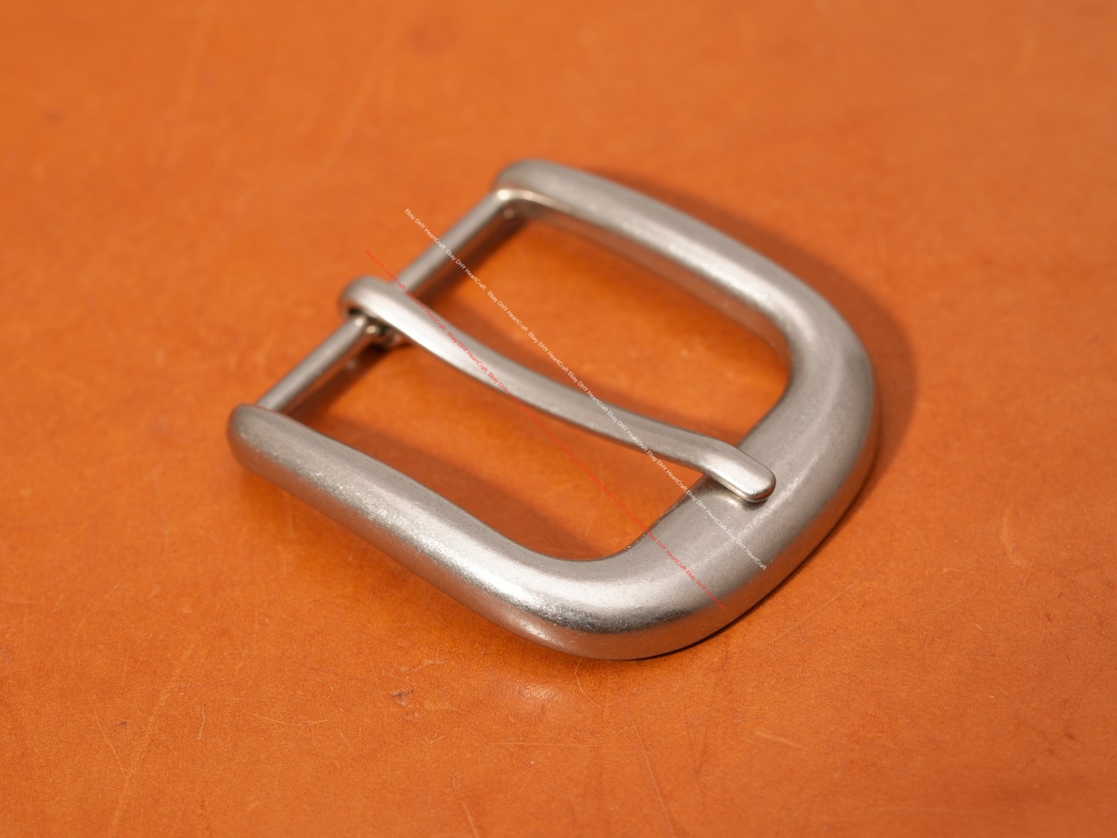 38MM Western Solid Metal Prong End Bar Leathercraft Belt Pin Buckle 3-Piece Set