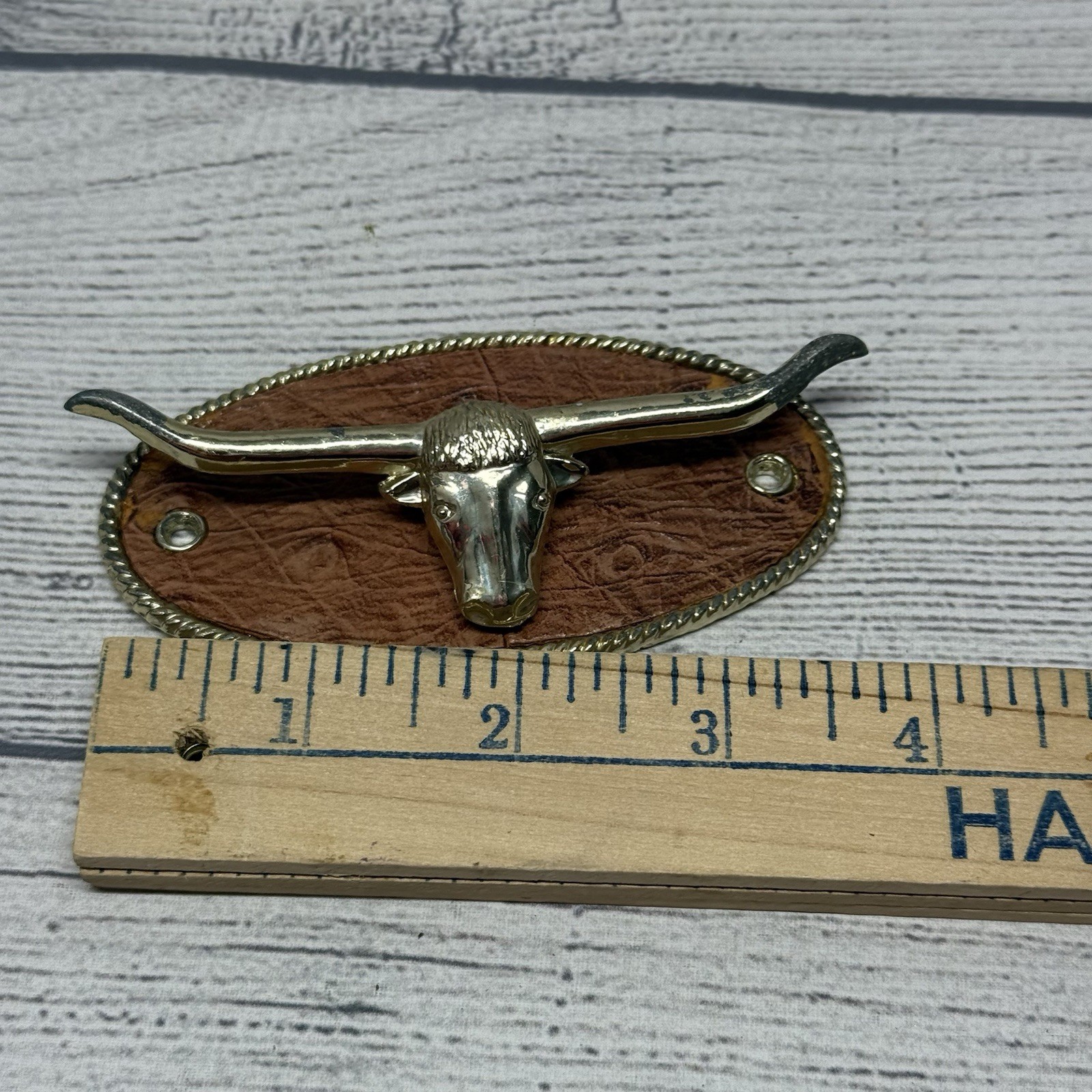Long Horn Bull Head Western Concho for Tie Belt
