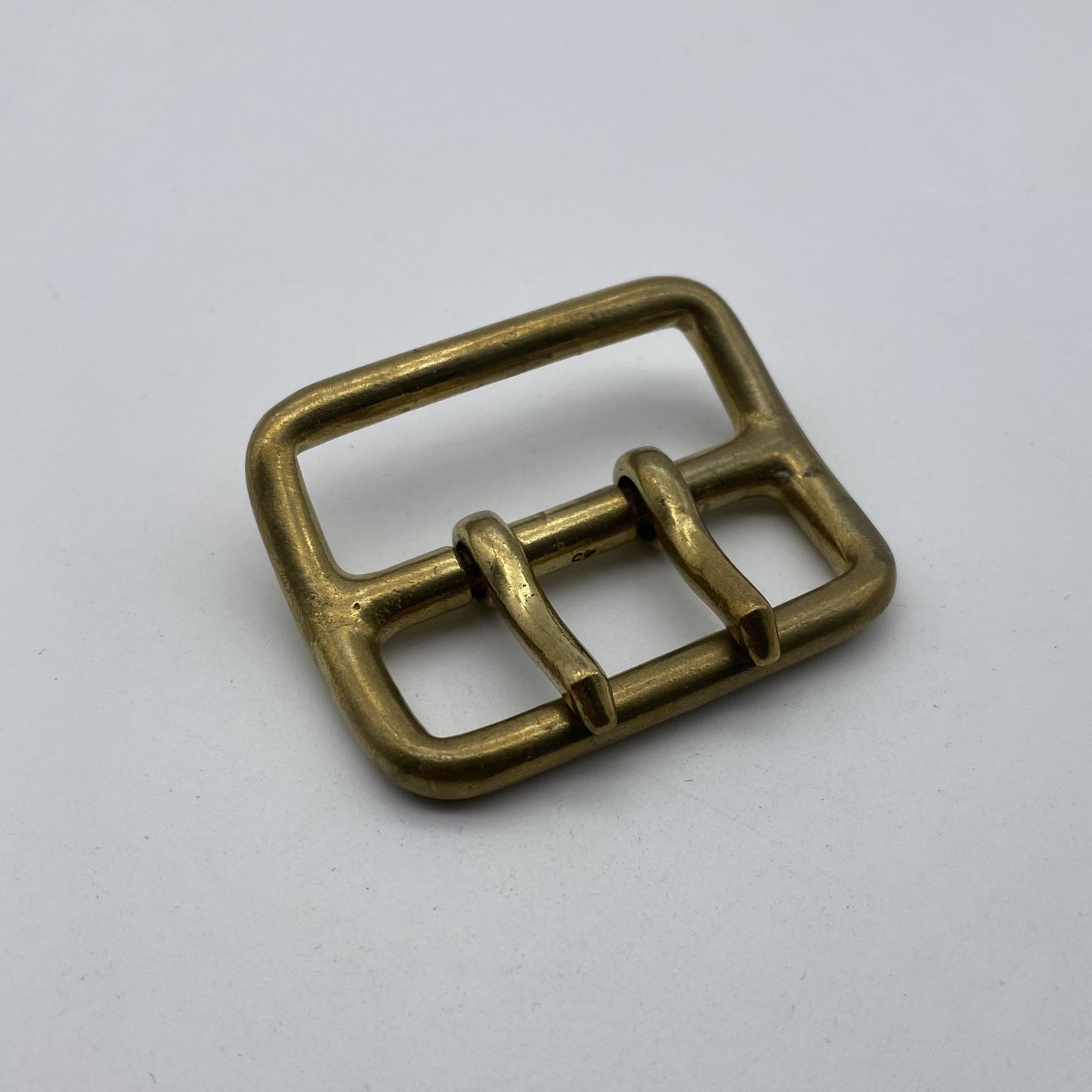 Copper Double Prong Buckle 45mm Leather Belt Fastener Bag Luggage Fasten Buckle