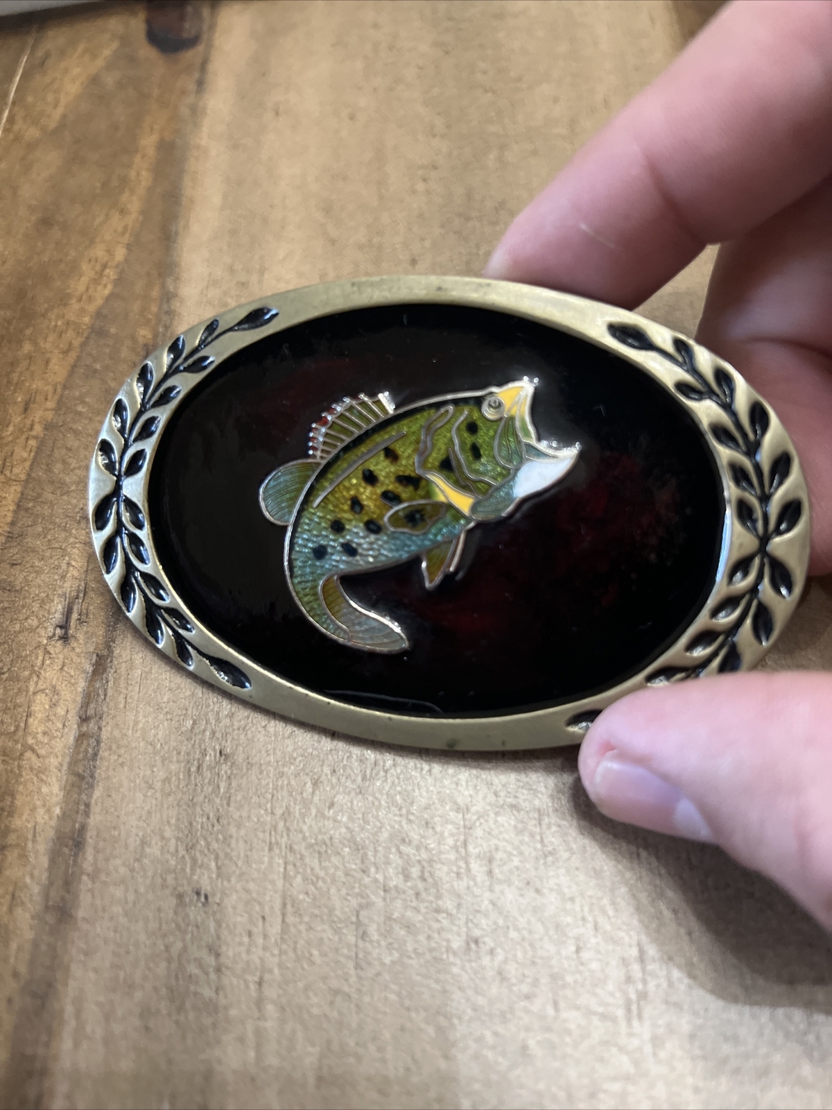 Vintage Heritage Buckle Heavy Duty Solid Brass Oval Fish Belt Buckle