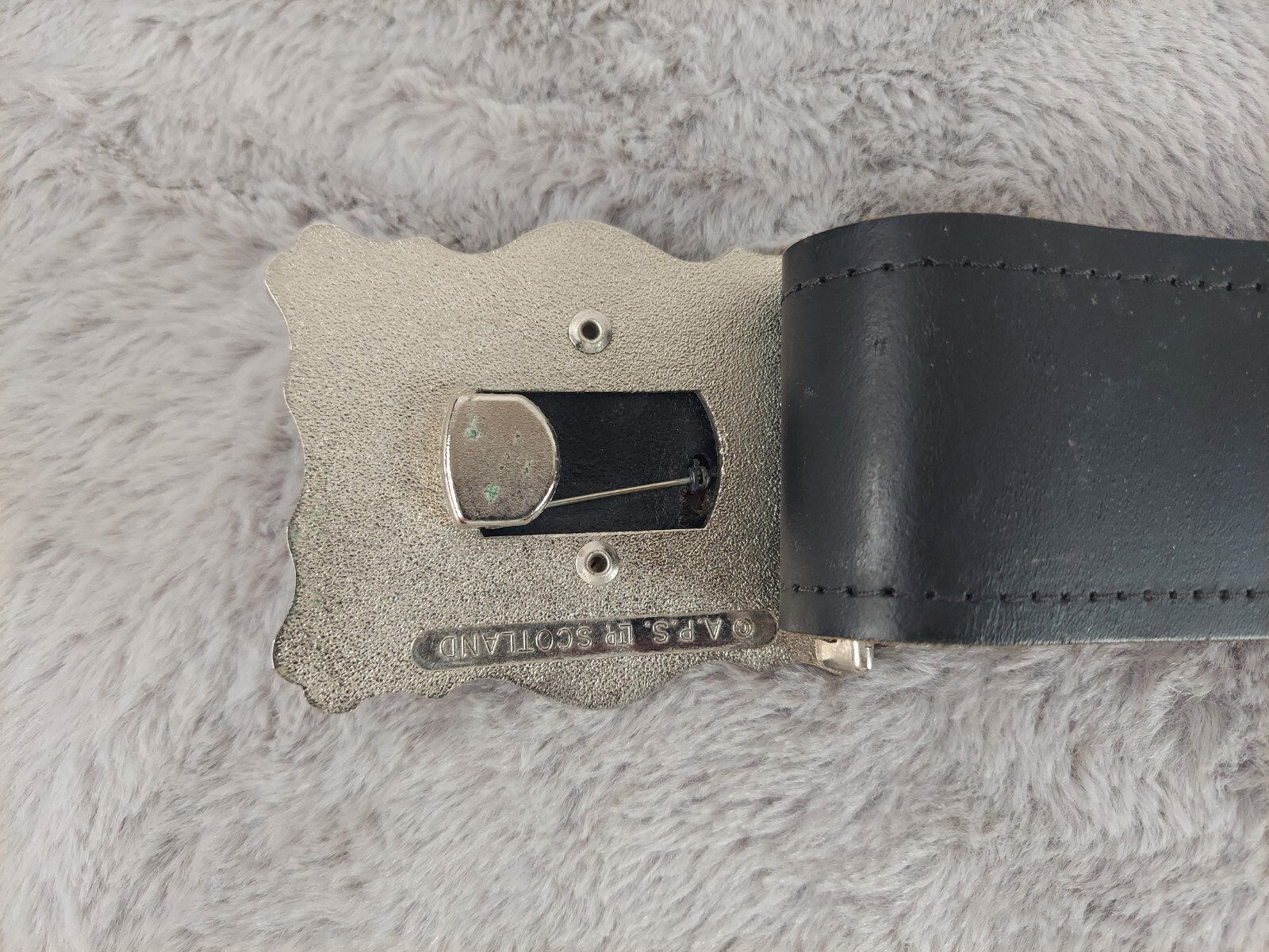A.P.S Crest Belt Buckle With Belt Scottish