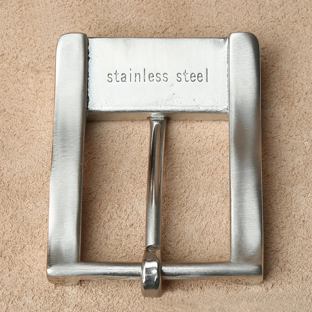 Solid 304 Stainless Steel Hammered Texture Belt Bucke for Hand Craft Making belt
