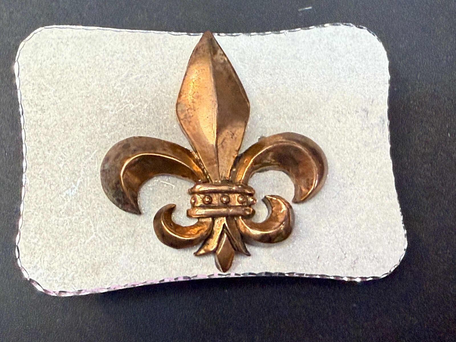 Fleur De Lis Centerpiece Saints Symbol Conner Custom Jewelry Artisan Belt Buckle