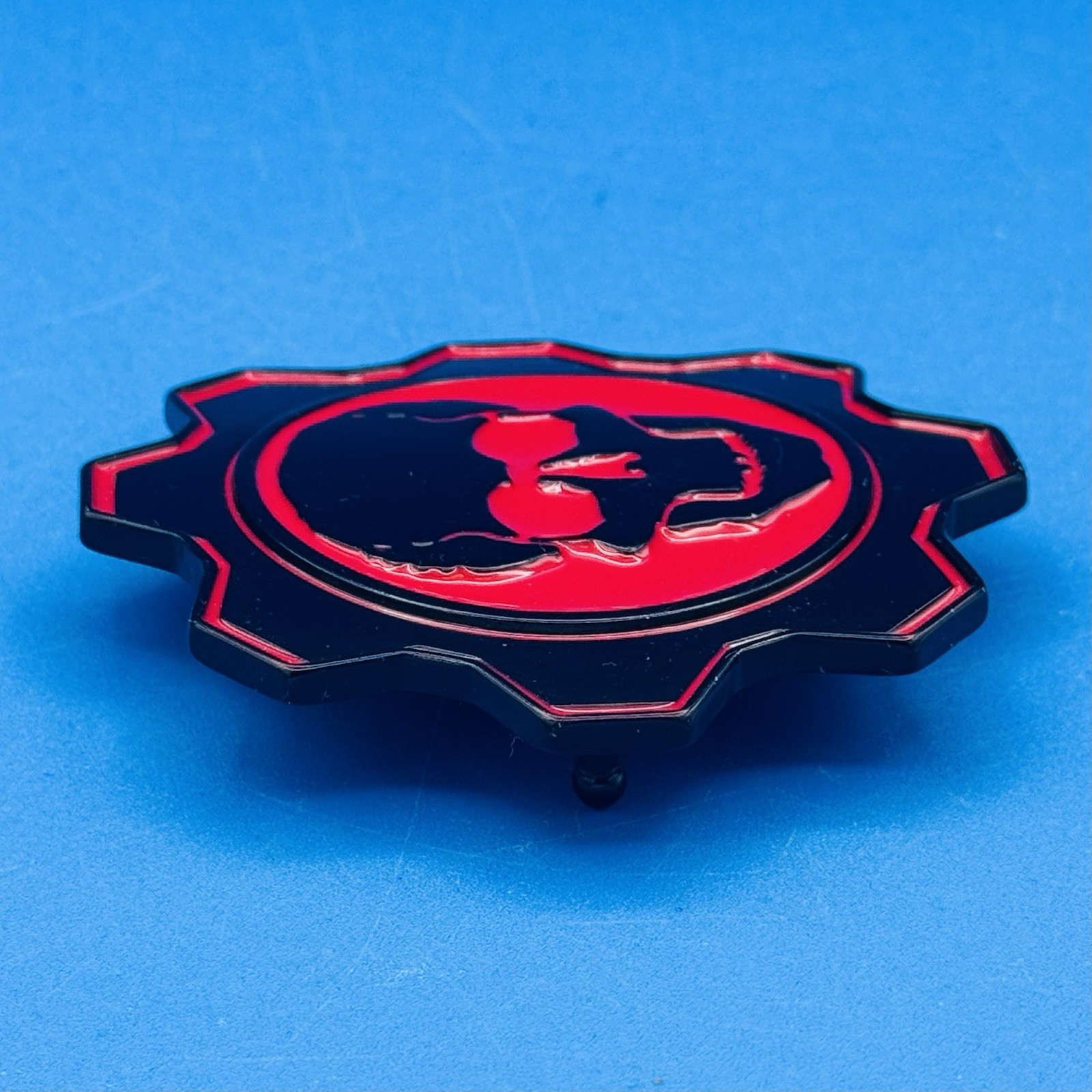 Gears of War Skull Cog Belt Buckle Gamer Epic Games 2007 Black & Red