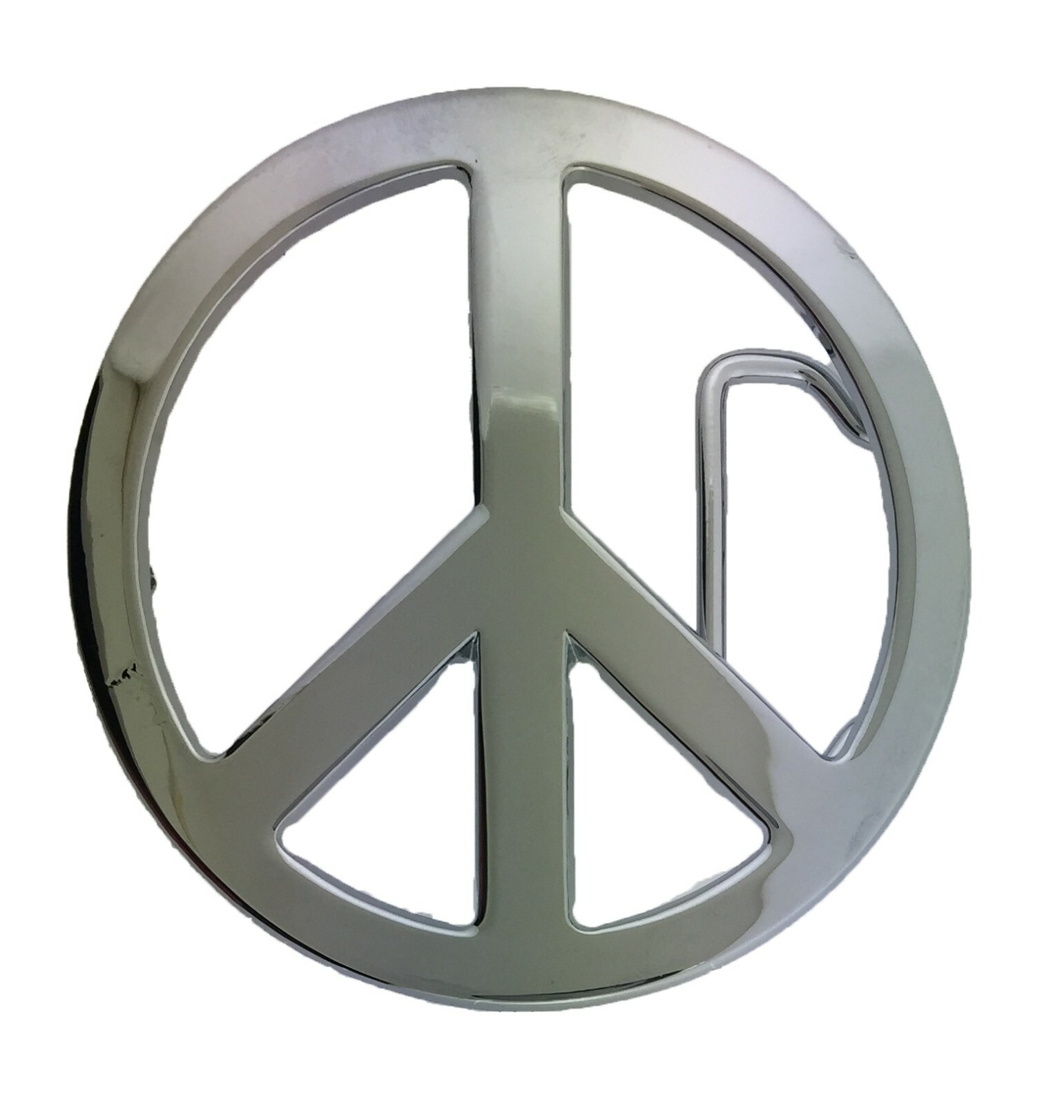 New Men Women Peace Sign Belt Buckle Symbol Dove Peace-Lover-Keeper Silver Metal