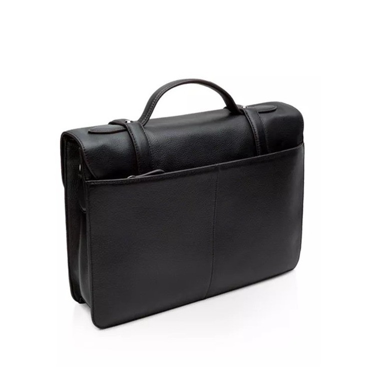 Ted Baker Black Leather Buckle Briefcase