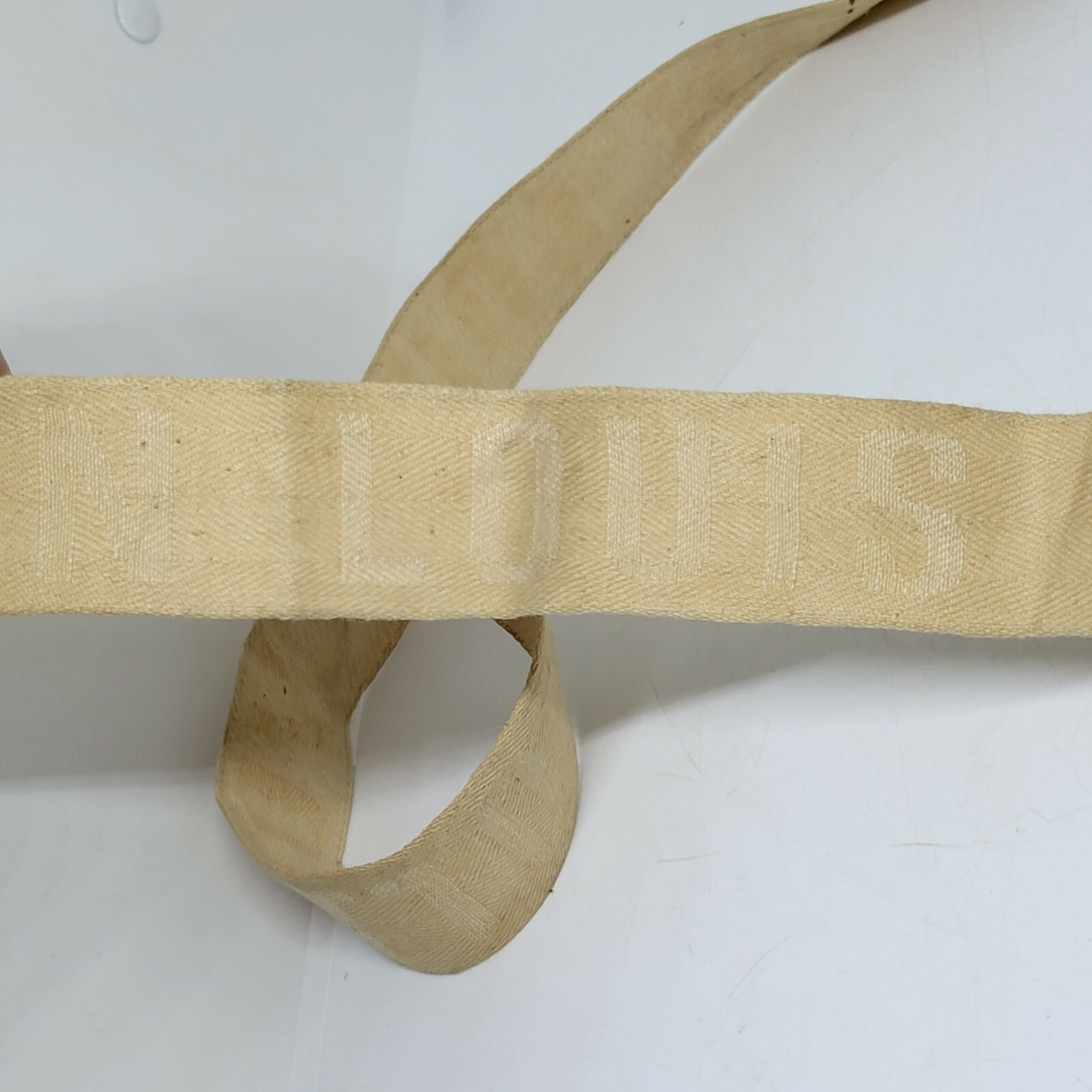 Antique Louis Vuitton Trunk Strap / Belt With Brass Buckle