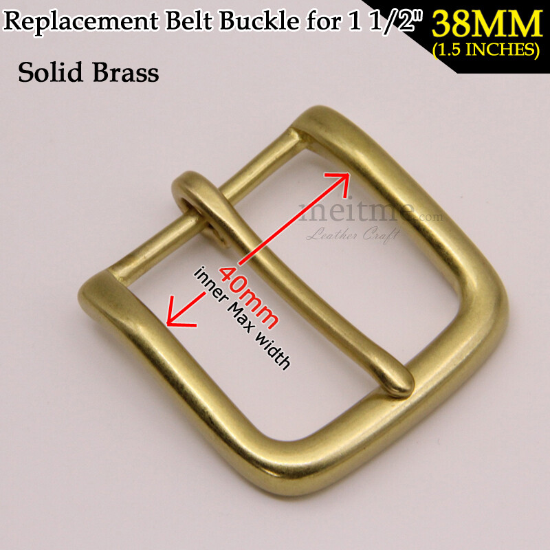 Mens solid brass belt buckle keeper replacement 1.5&Prime; 38mm belt loop set Lot