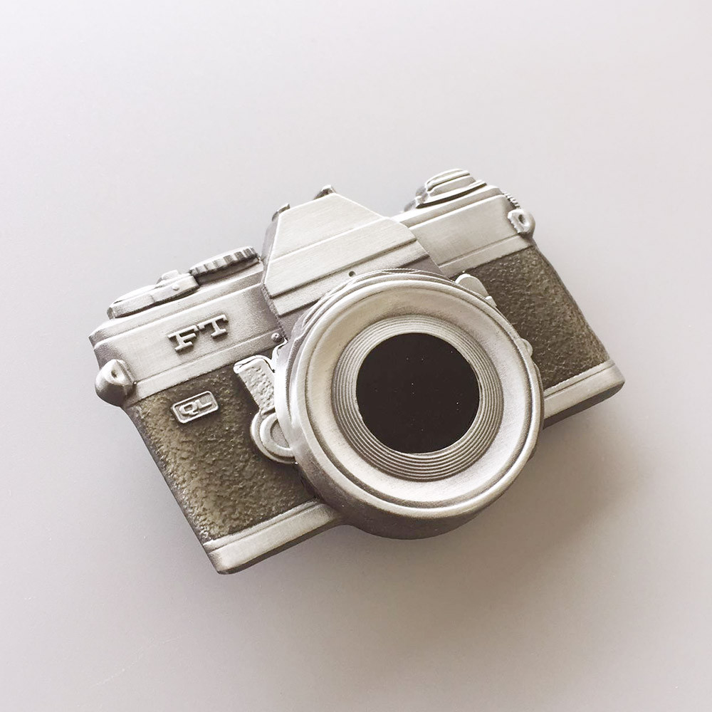 3D Sculpting Camera Belt Buckle Gurtelschnalle Boucle de ceinture