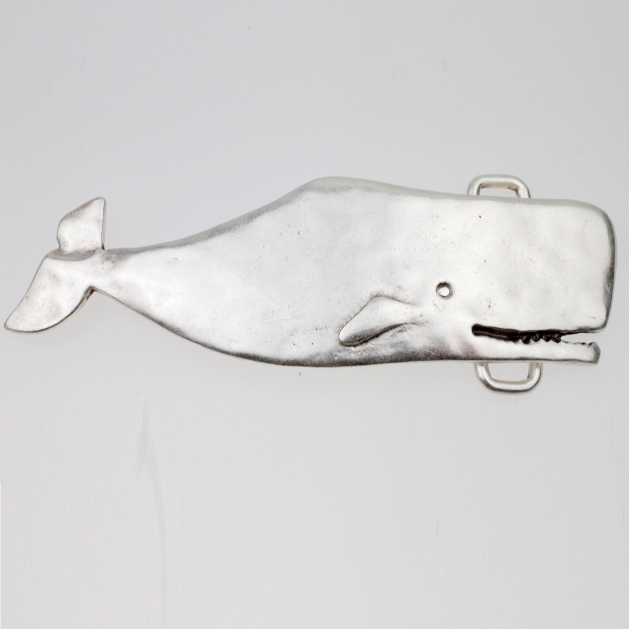 Belt buckle whale silver buckle removable buckle belt buckle 40 mm for belt