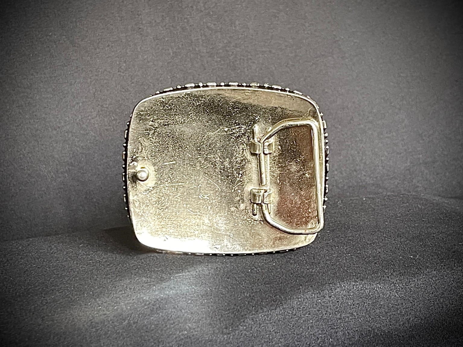 “This Mortal Coil” Skull Belt Buckle OOAK Gothic Artifact Darren McNeese
