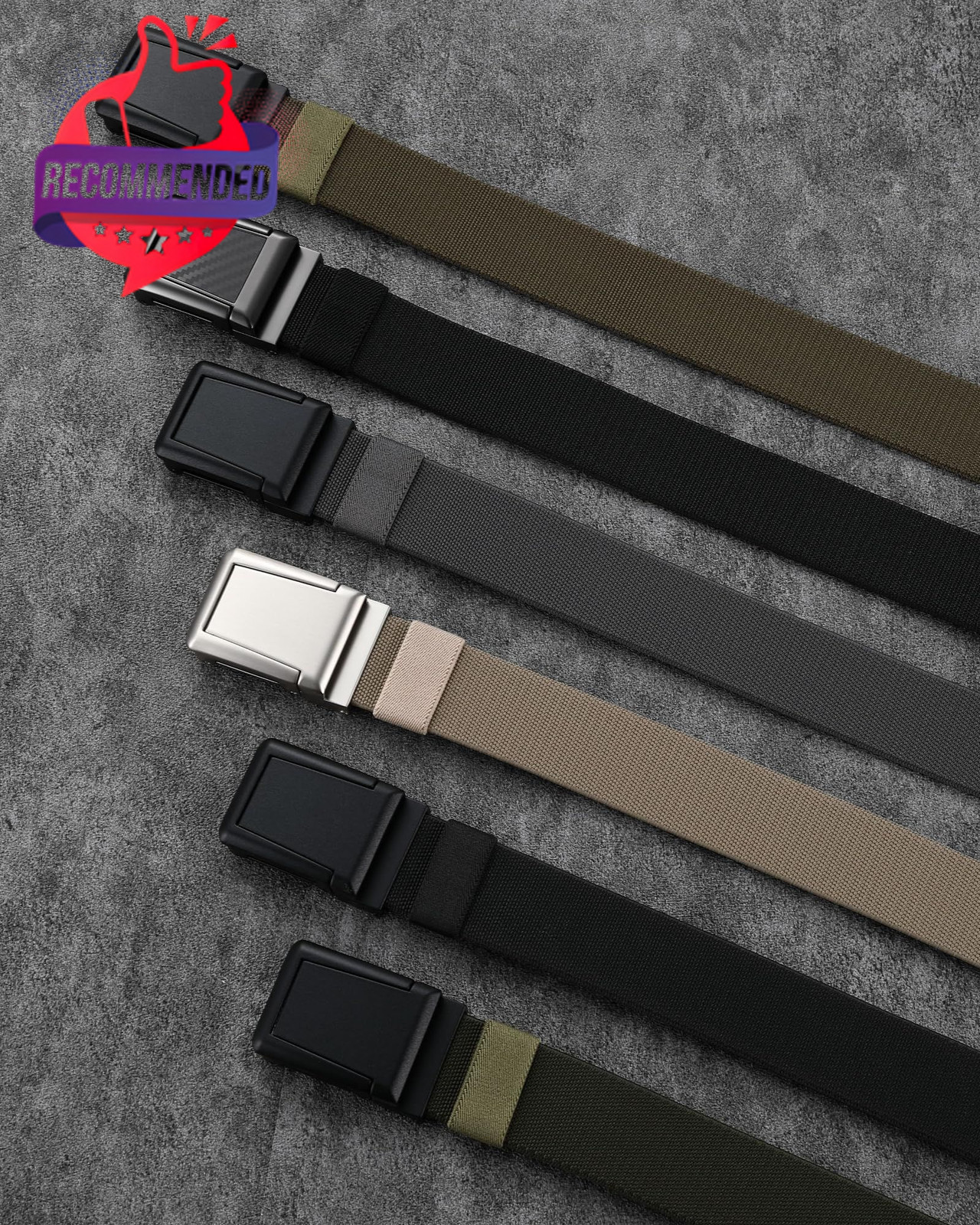 Tactical Belt Men – 1.5&Prime; Stretch Work Belt With Zinc Alloy Buckle | Quick