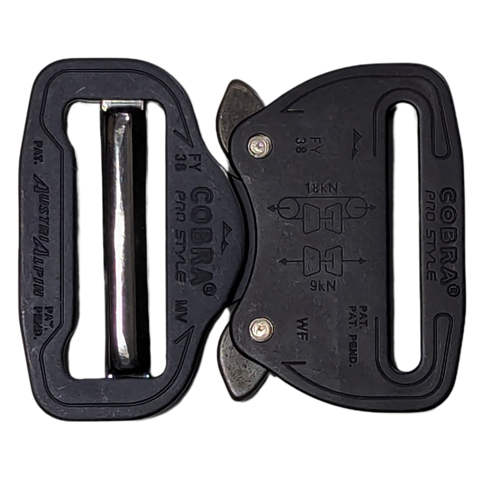AustriAlpin COBRA ProStyle 1.5&Prime; Quick Release Tactical Belt Buckle Matte Black