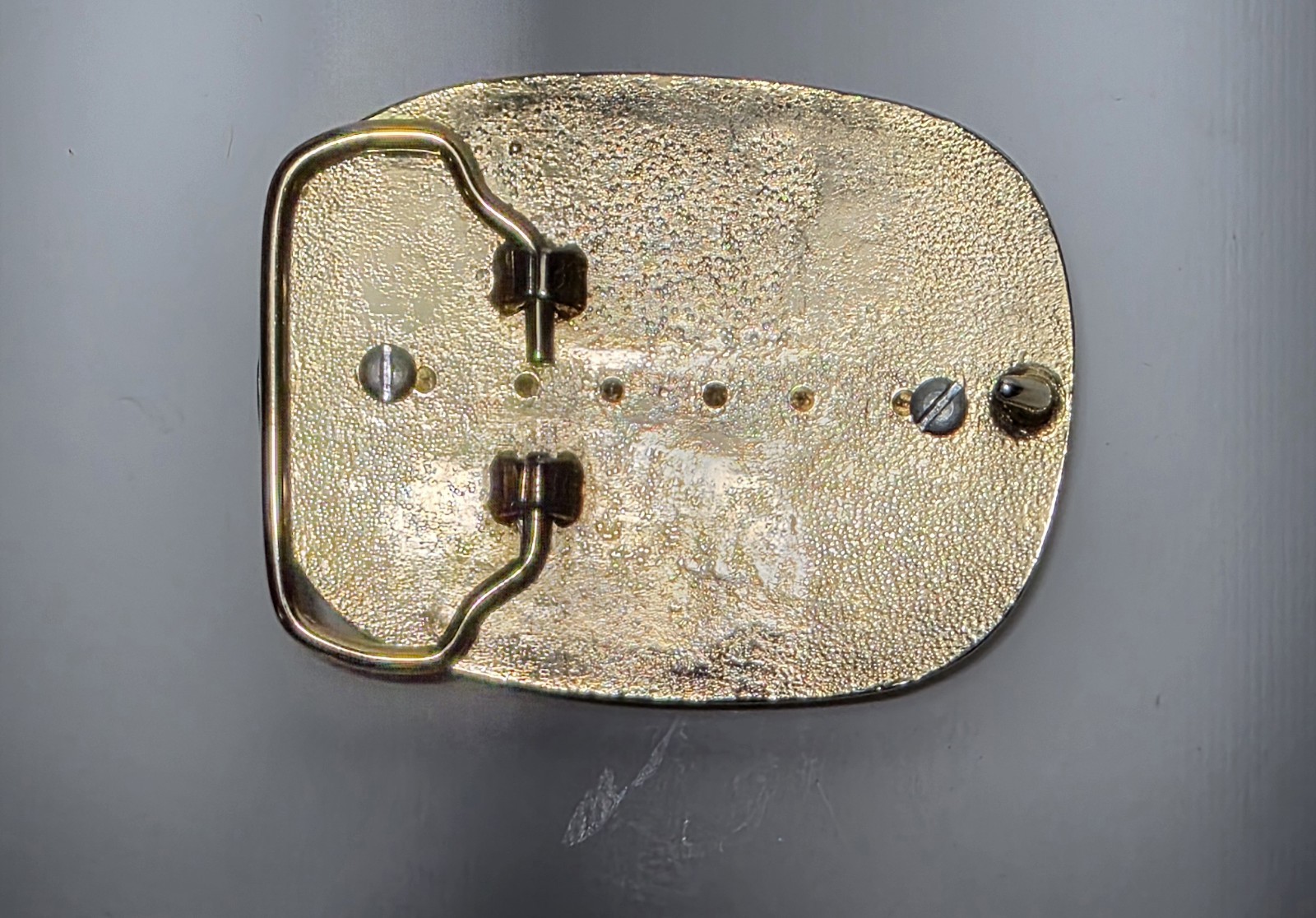 Eisenhower Dollar Bicentennial Coin 1776-1976 GoldPewter 2 X 2 3/4&Prime; Belt Buckle