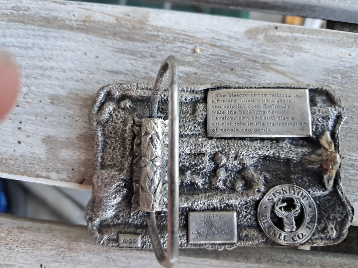 Train Locomotive Vintage Belt Buckle – Siskiyou Buckle Co. 1984
