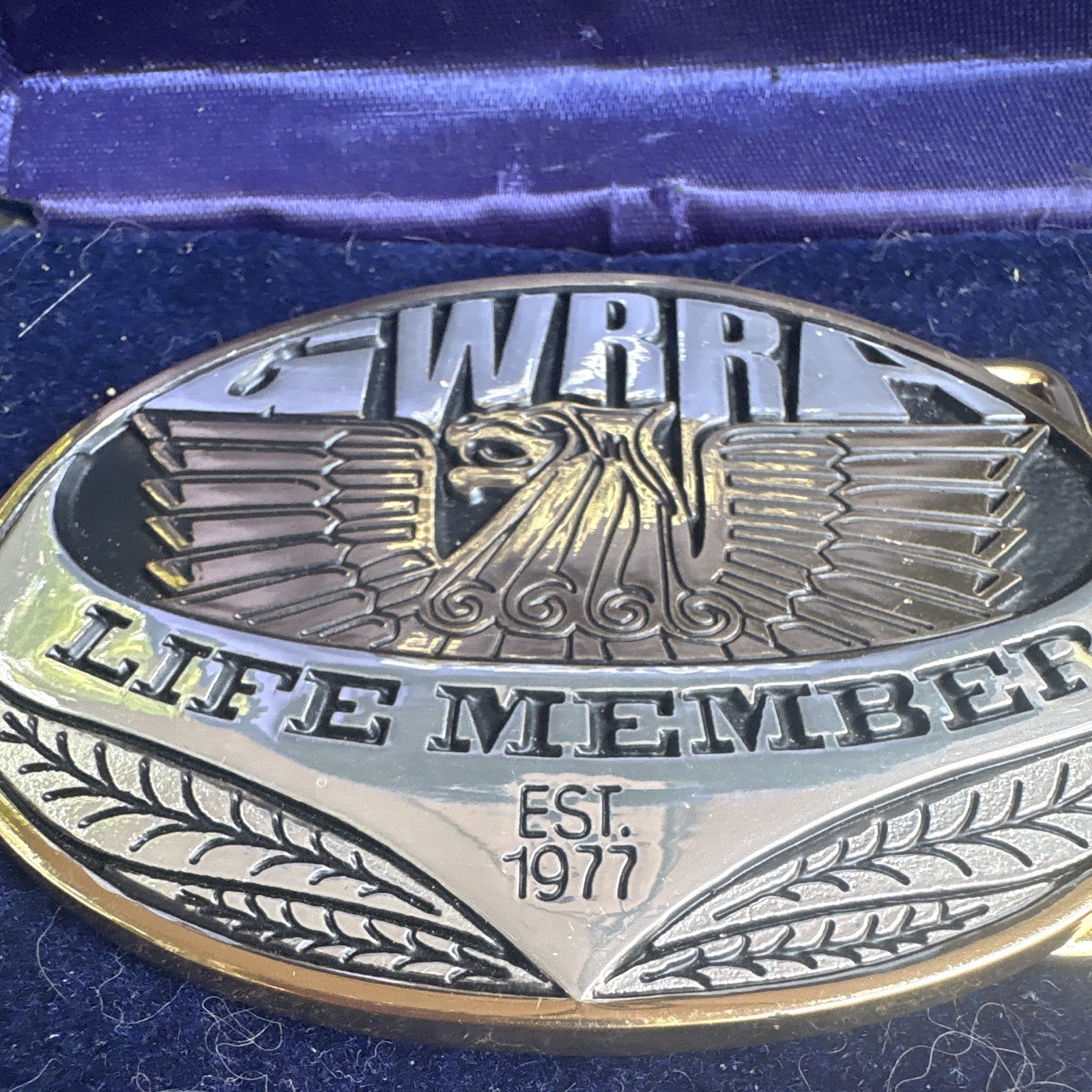 Montana Silversmiths Limited Edition Eagle Western Oval Belt Buckle 1.5&Prime; 1102
