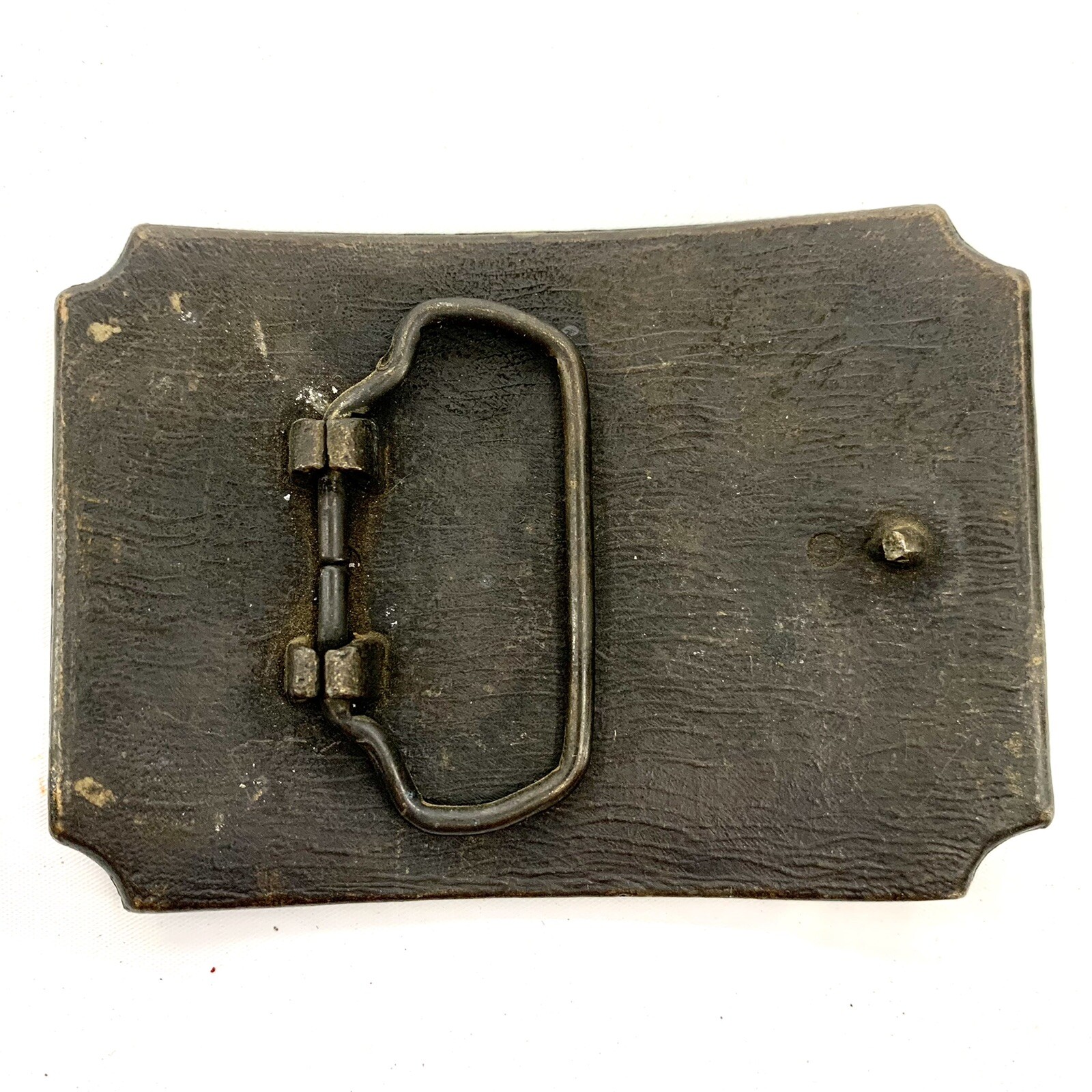 Vintage Western Belt Buckle Pioneers Wagon Train Trail Cowboy Horse