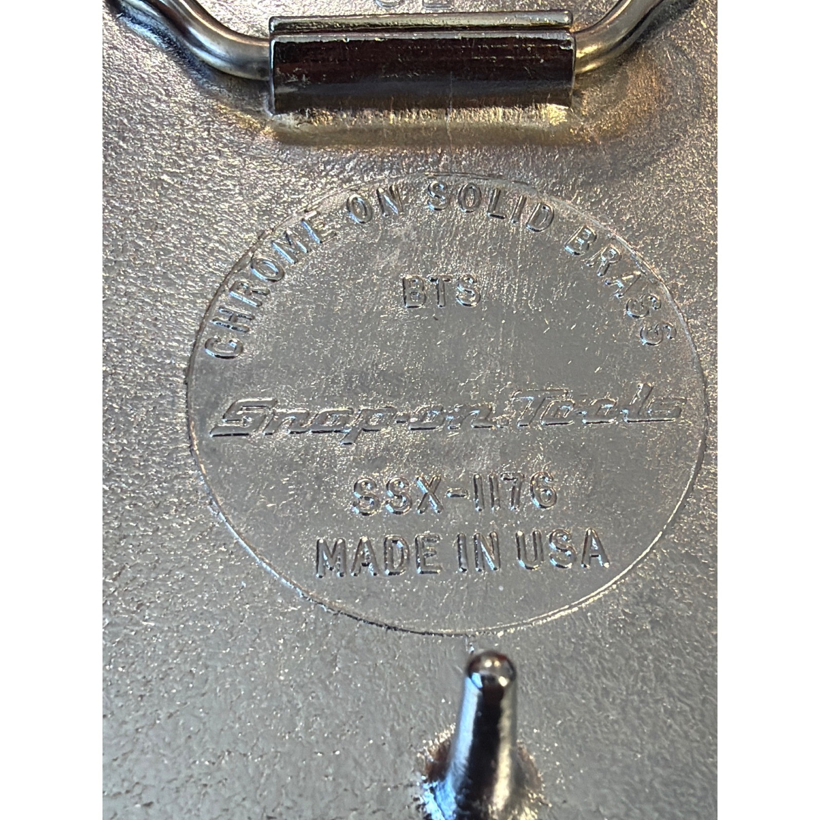 Snap-on Tools Runnin Strong Belt Buckle Chrome Solid Brass SSX-1176 USA Made