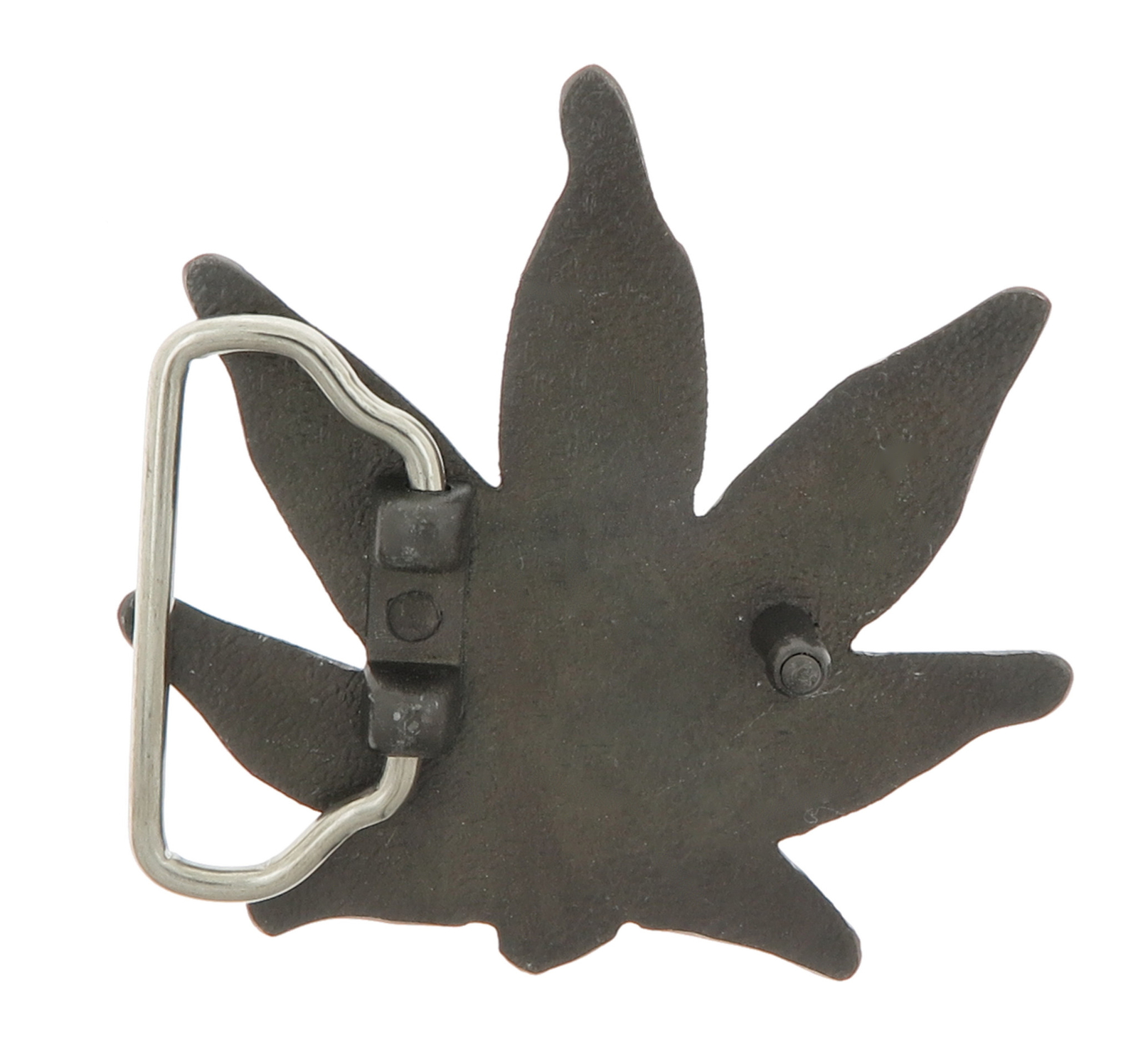 Marijuana Cannibus Weed Leaf Silver Metal Belt Buckle