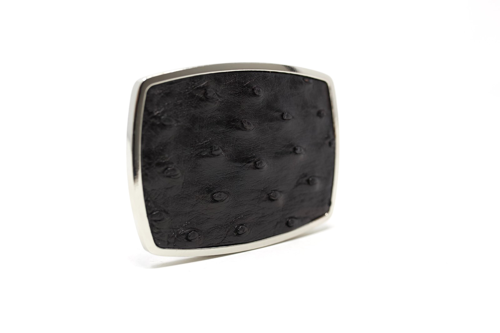 Ostrich Belt Buckle, Exotic Belt Buckle, ( 1.5 ») Removable Western Buckle