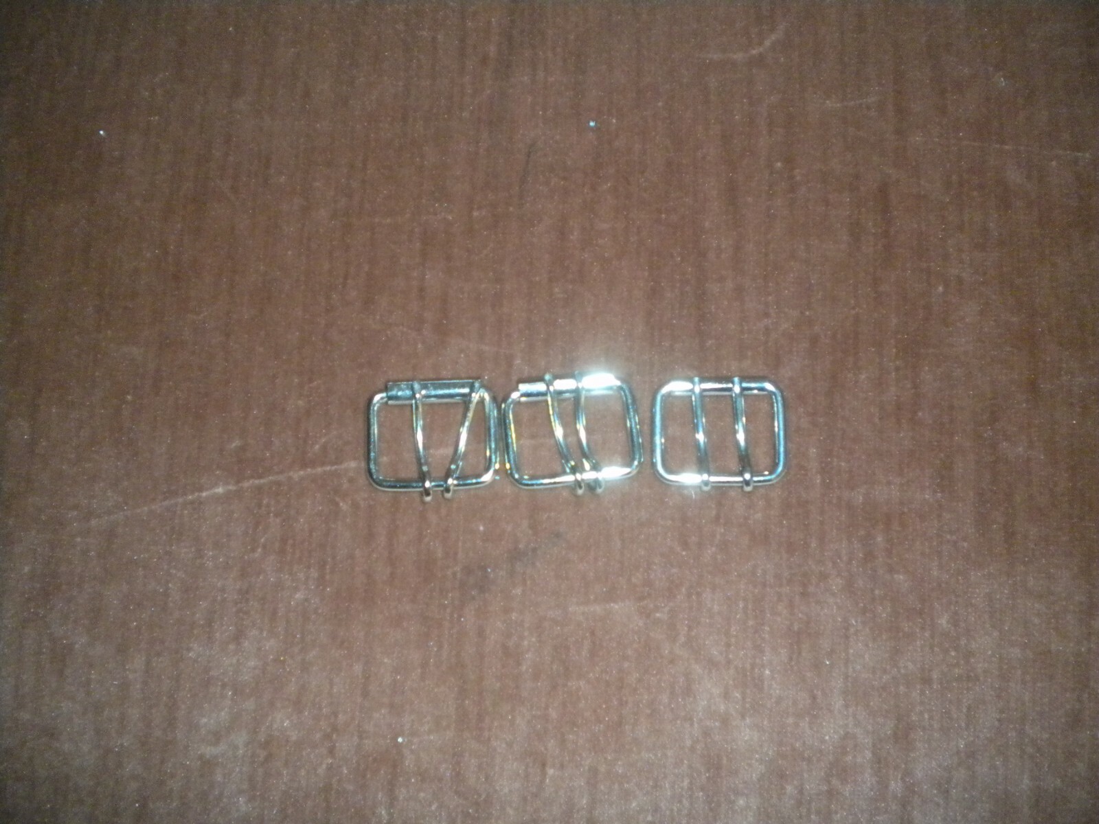LOTS OF 6 SILVER COLOR REGULAR BUCKLE FOR 1 1/2 IN WIDE BELT FOR 2 HOLES BELT
