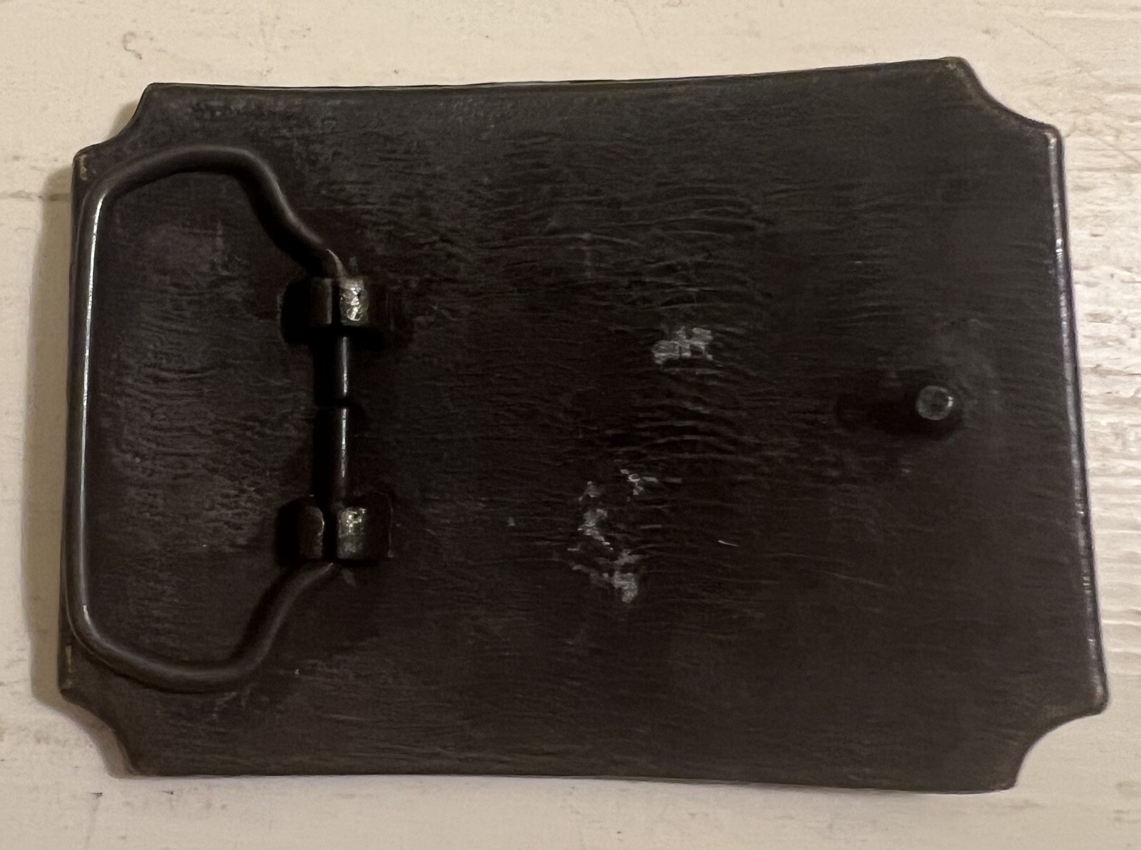 Belt Buckle With A Man And A Horse On It
