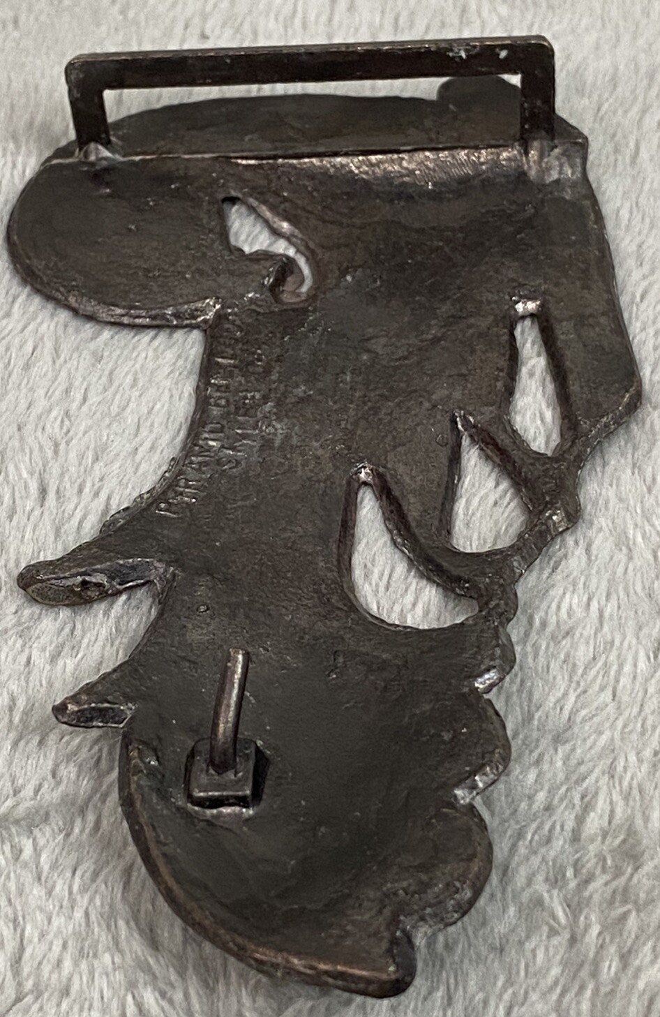 Parrot Brass Belt Buckle 5-1/2 in. x 3 in. for 2 Inch Belt