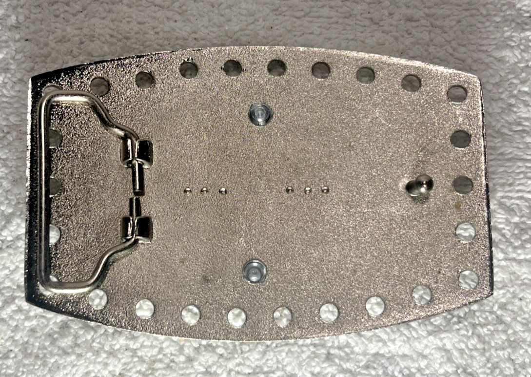 Custom Stainless Steel 2000sWeed Leaf Belt Buckle 4 x 3 Inches