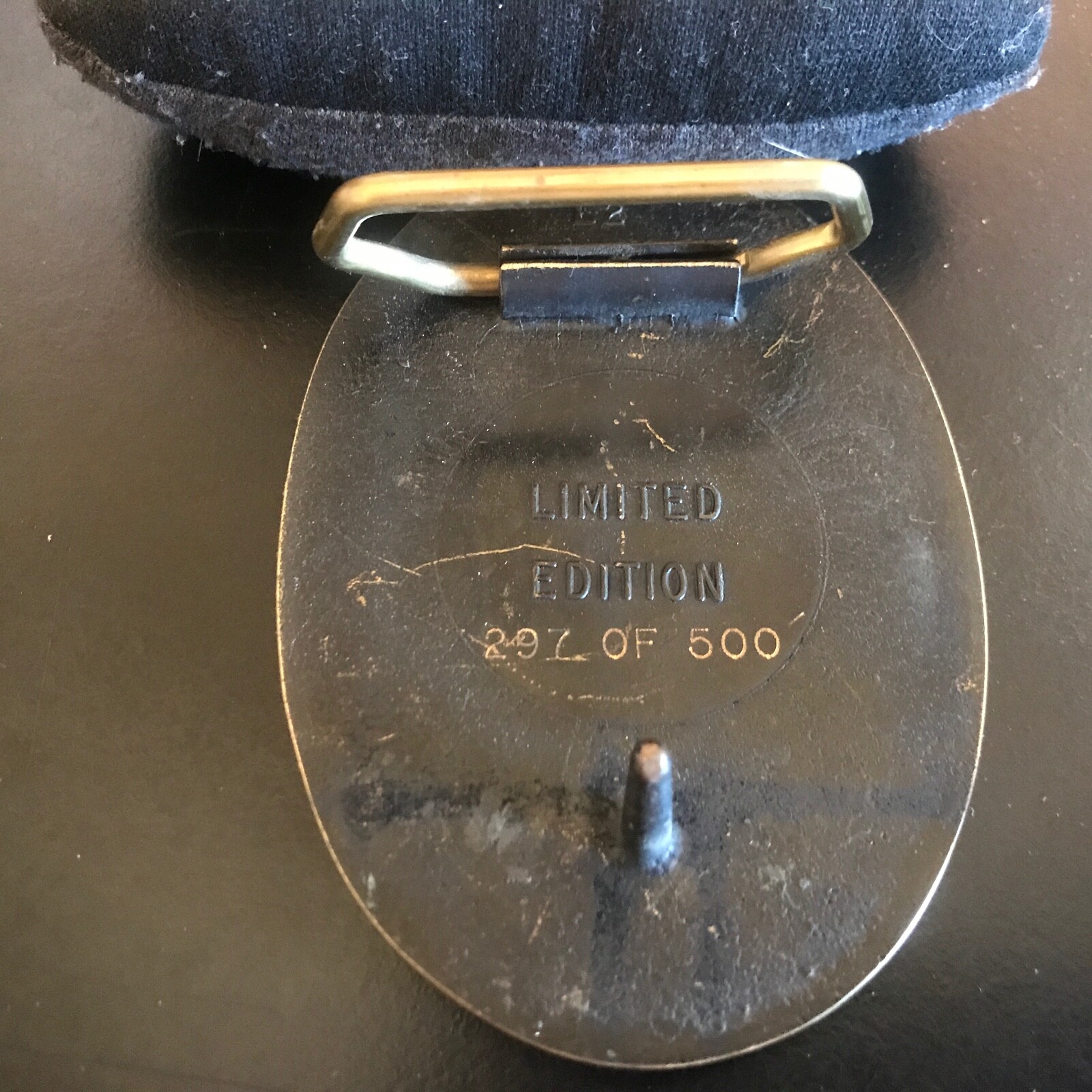 Vintage 1986 Belt Buckle Herschel Corporation 100 Year Agriculture Farming BRASS