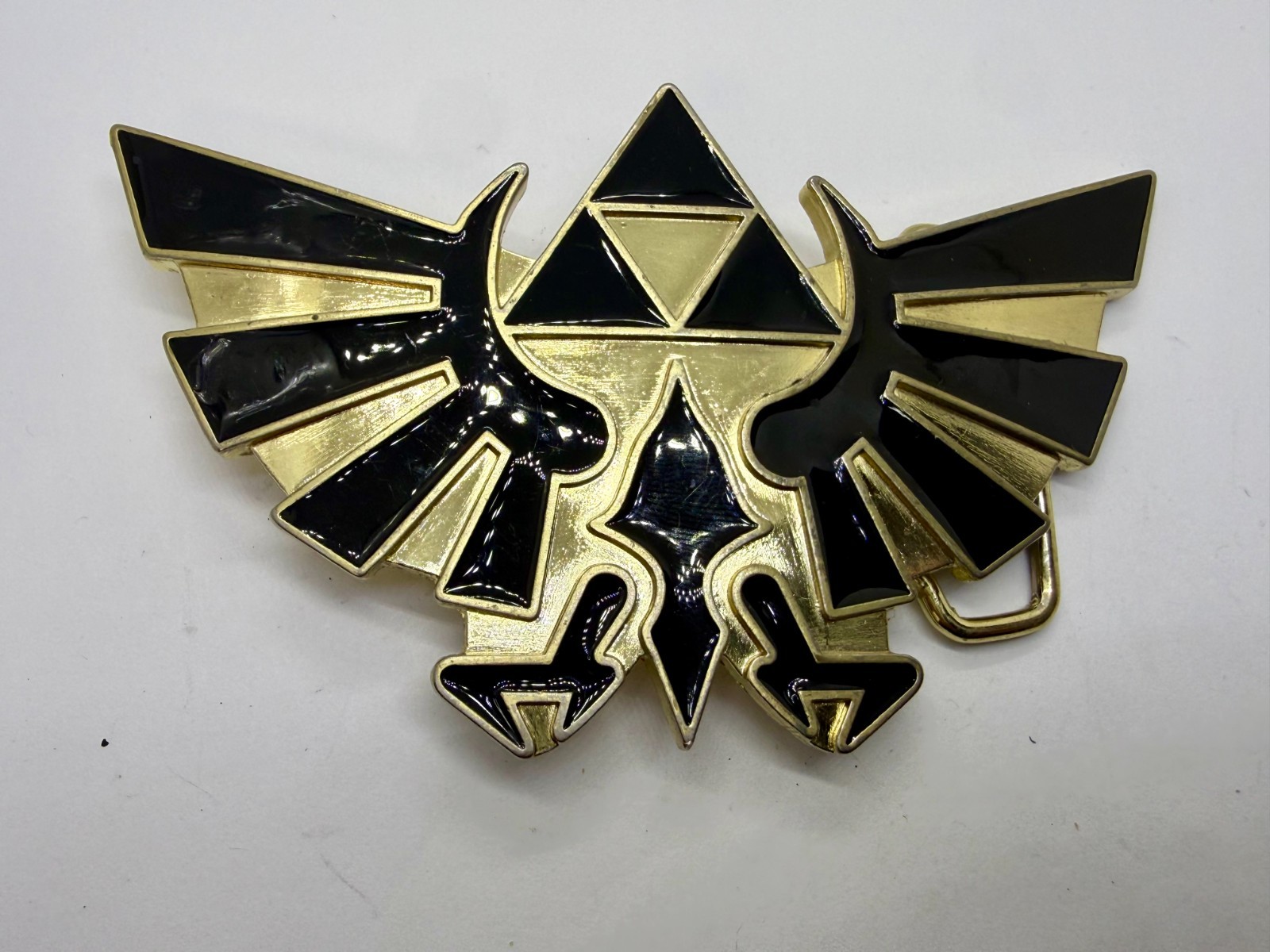 The Legend of Zelda Iconic Golden Hylian Crest 2008 Nintendo Belt Buckle