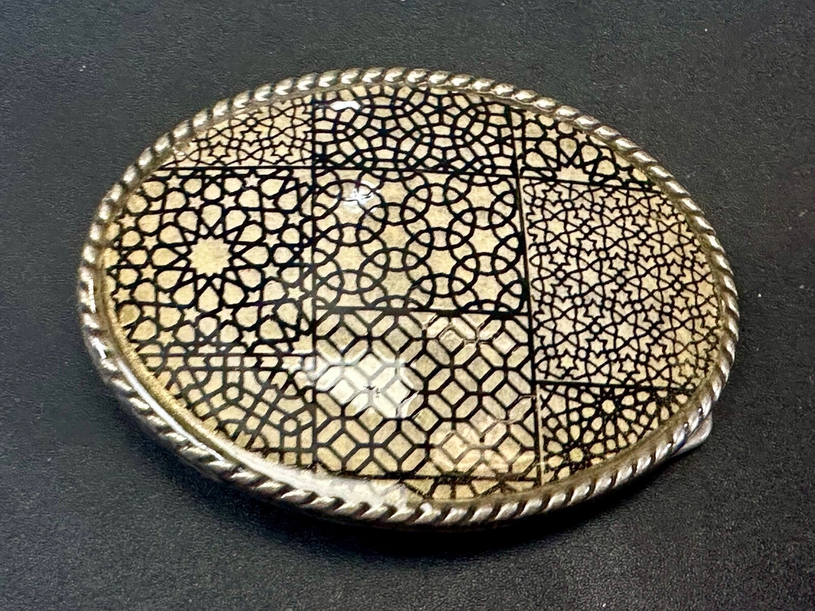 Trippy Multi Pattern Design What I Call Retro Wallpaper Belt Buckle By Ivan