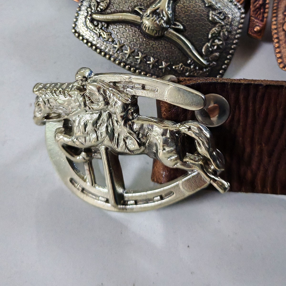 Lost-Wax Casting White Copper Knight Men&rsquo;s Belt Buckle (Belt Not Included)