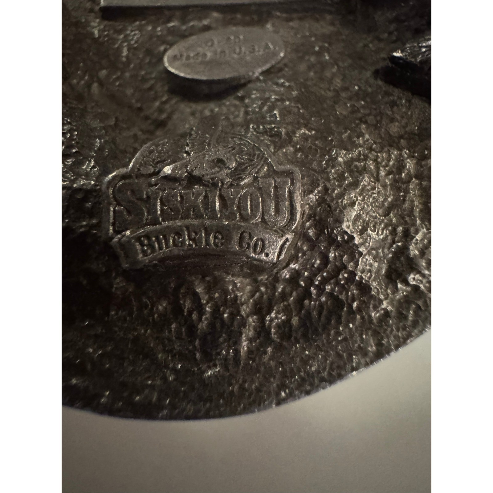 Vintage Monster Truck 4×4 Off Road SUV Belt Buckle Silver Tone 3D Relief 1988