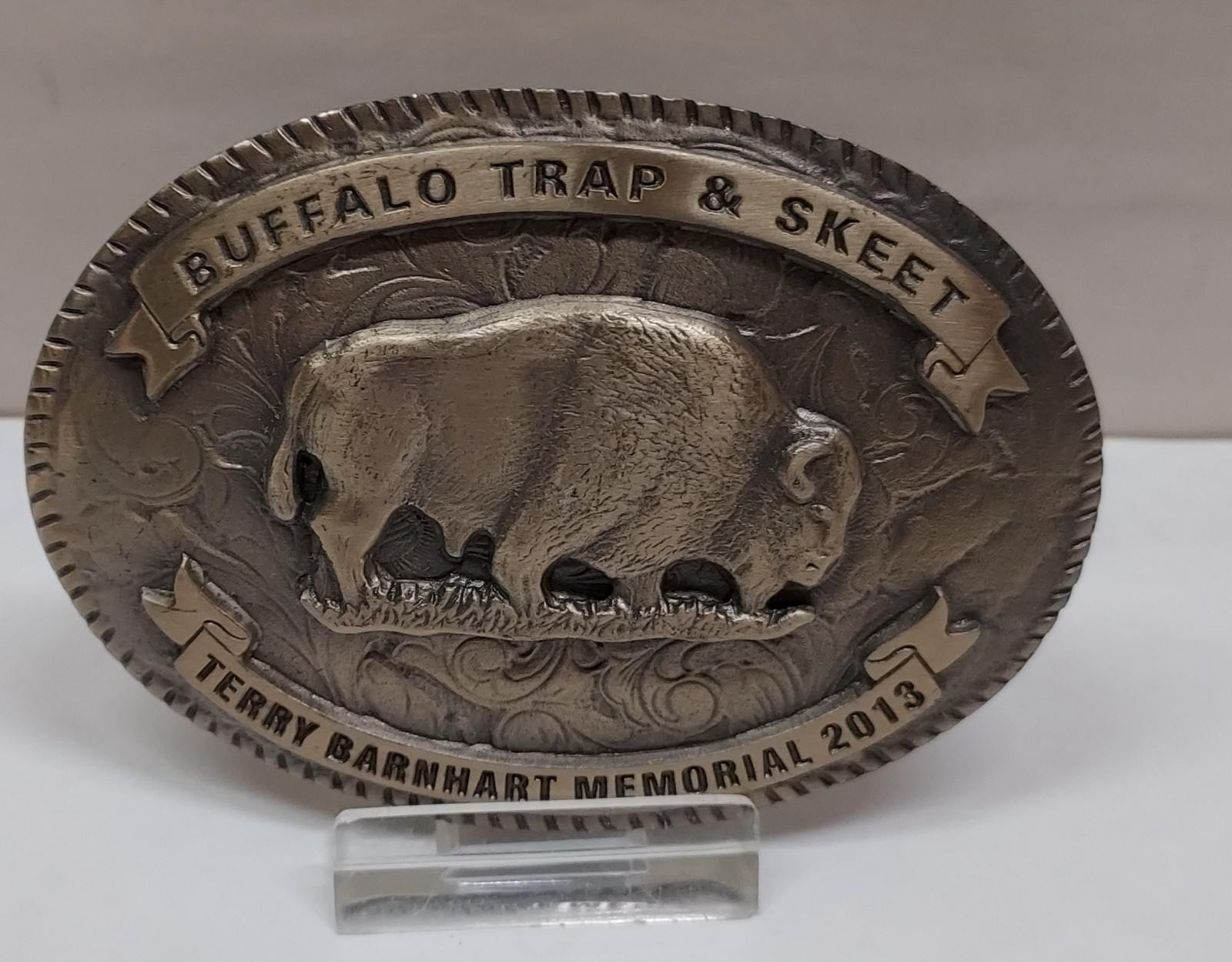 2013 BUFFALO TRAP & SKEET – TERRY BARNHART MEMORIAL – BELT BUCKLE -listing #9557