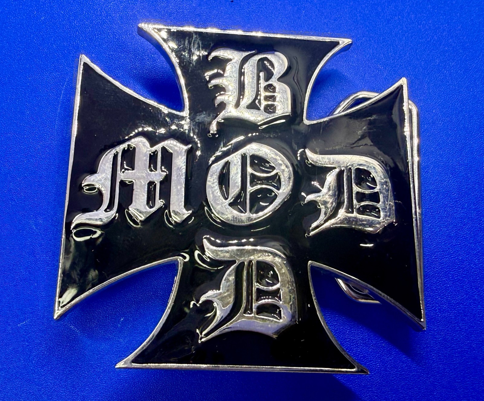 BOD MOD Maltese Iron Cross Religious Gothic Punk Vibe Belt Buckle
