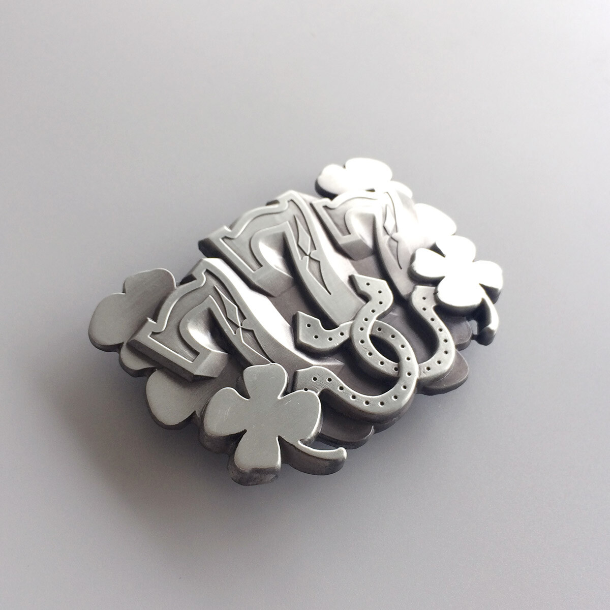 Lucky 777 Vintage Belt Buckle Gurtelschnalle Boucle de ceinture