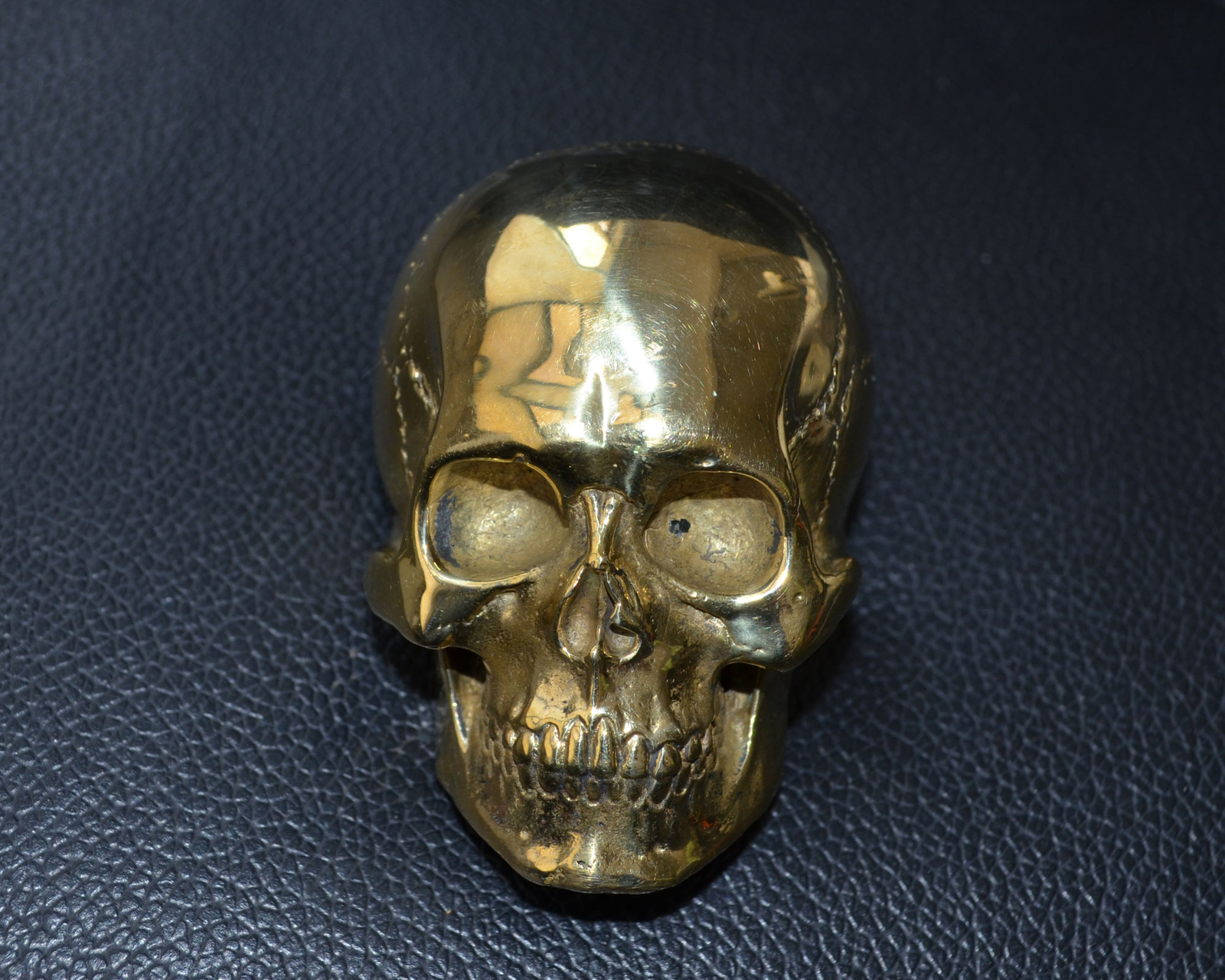 Handmade Pure Copper Brass Lost wax Casting Skull Hand polished Belt Buckle DIY