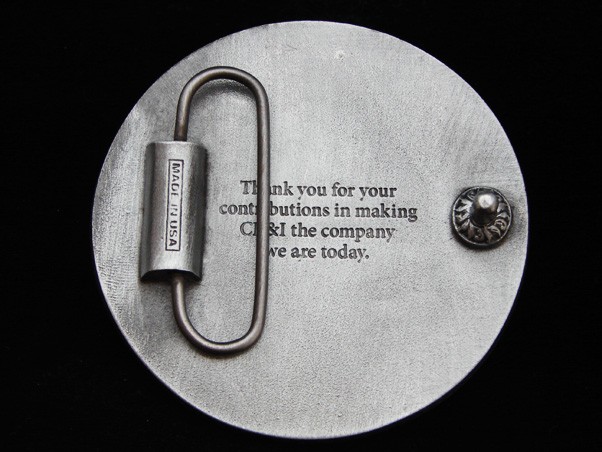 NH11145 *NOS* REALLY NICE 2014 **CB&I 125 YEARS** CONSTRUCTION COMPANY BUCKLE