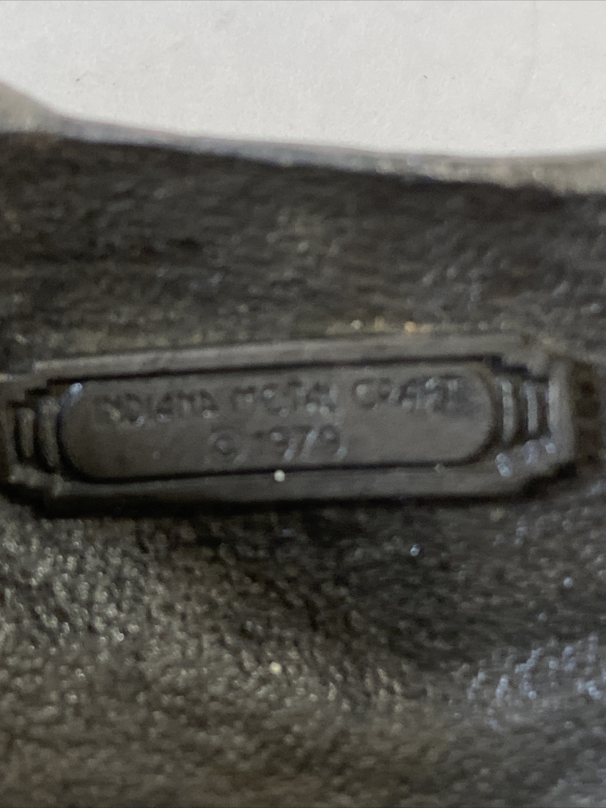 Vintage 1979 Corvette Belt Buckle Indiana Metal Craft M 93 Pewter