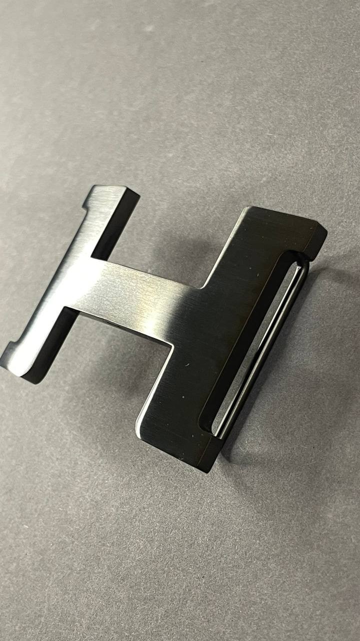 Glossy Black H Buckle 40mm 1.5` Black Hardware Belt Buckle