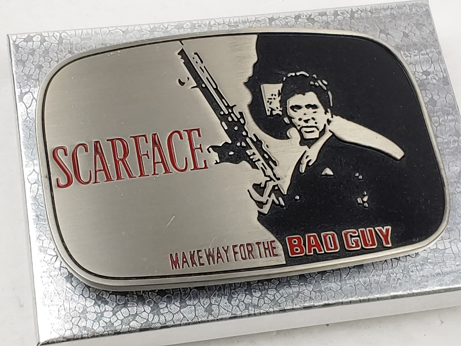 SCARFACE Metal Belt Buckle 4.5&Prime; x 3&Prime; Fits Belt Widths up to 1.5&Prime; – NEW!