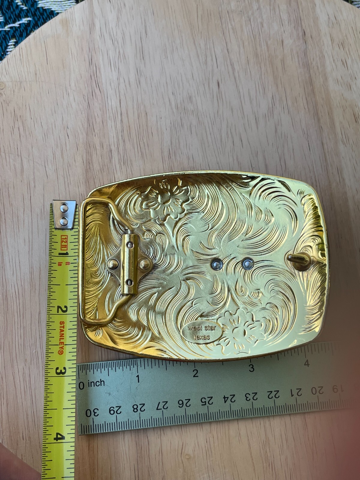 Western Buckle Gold Silver Red Horse Head Buckle Cowboy 2 » Hebillas Vaqueras